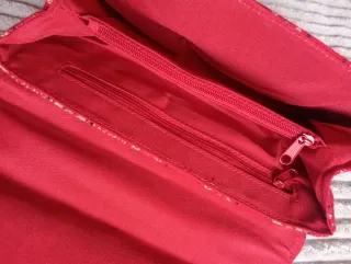 Bolso de mano Avon Escocia cuadros rojos