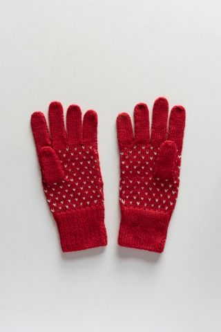 Conjunto lana alpaca: gorro, bufanda y guantes