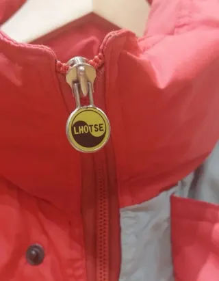 Plumas Lhotse Hombre Talla 50 Gris/Rojo