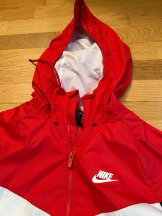 Chaqueta Cortavientos Nike Vintage Roja Blanca