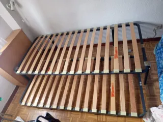 Cama nido metálica y de madera
