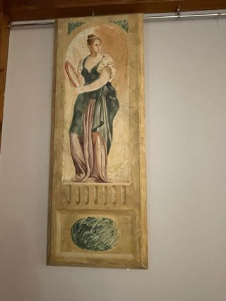 Quadro Musicale Dipinto su Legno Dorato Mod F7