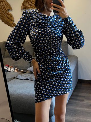 Vestido estampado geométrico