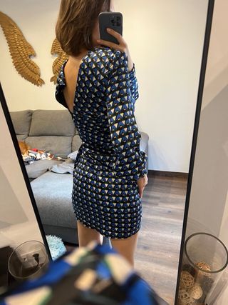 Vestido estampado geométrico
