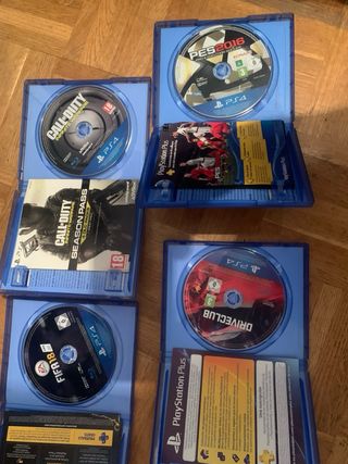 Lote 6 Juegos PS4: FIFA, PES, Call of Duty