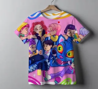 Camiseta K-Pop Estampada Varios modelos y tallas
