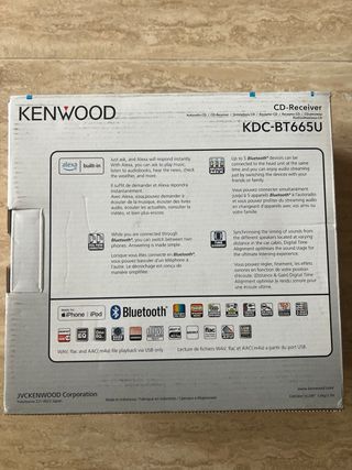 Radio CD Kenwood KDC-BT665U Bluetooth USB Nuevo