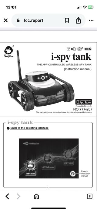 Tanque espía con cámara Spy Tank