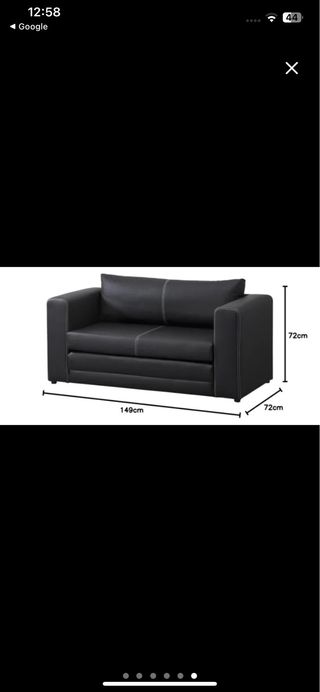 Sofá Cama Gris. Ikea