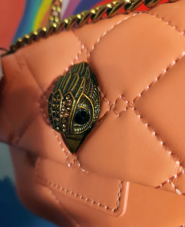 Borsa a mano Kurt Geiger arancione pastello, pesca