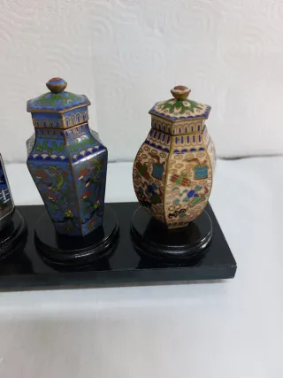 Set di 8 vasi cinesi in miniatura