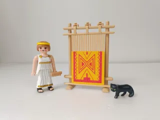 Playmobil telar Aldeana tejedora Belen