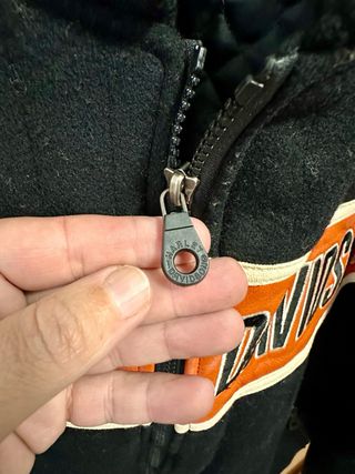 Chaqueta Harley Davidson lana y cuero.