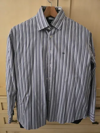 Camisa Pedro del Hierro Rayas Azul/Gris