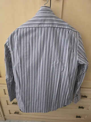 Camisa Pedro del Hierro Rayas Azul/Gris