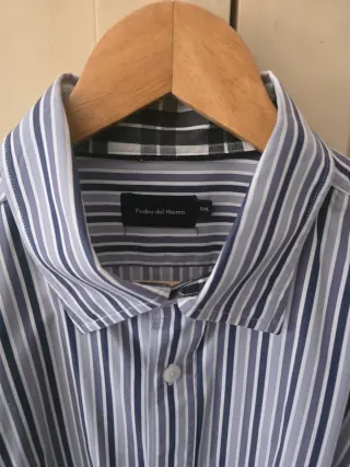 Camisa Pedro del Hierro Rayas Azul/Gris