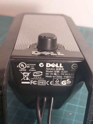 Altavoces Dell PC Negros y Plateados