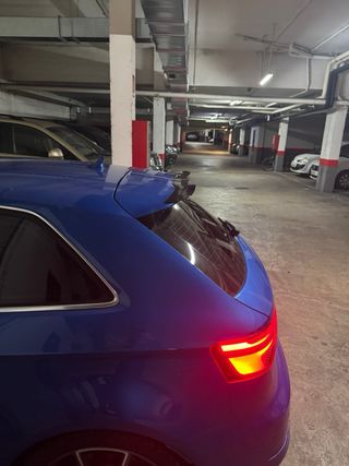 spoiler trasero Audi A3 S Line año 2017 en negro