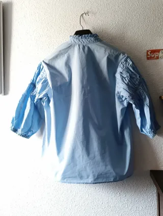 Blusa Algodón Azul Talla M