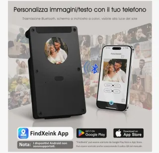 Portafoglio Uomo Porta Carte AirTag Nero