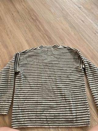 Jersey de rayas verde y blanco