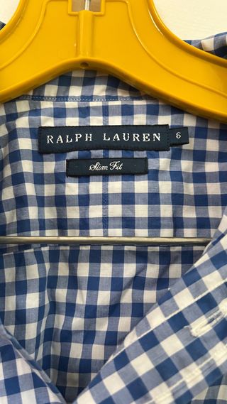 Camisa Ralph Lauren cuadros azul S