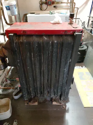 Caldera de leña Roca