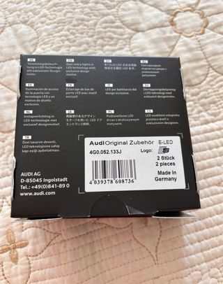 Luces Bienvenida Audi LED Originales Sline