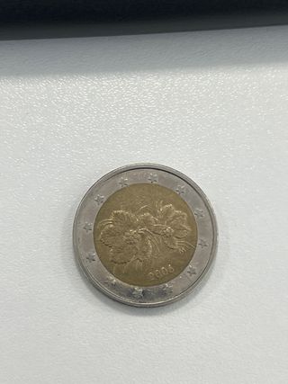 Moneda 2 Euros Finlandia 2006 Flores