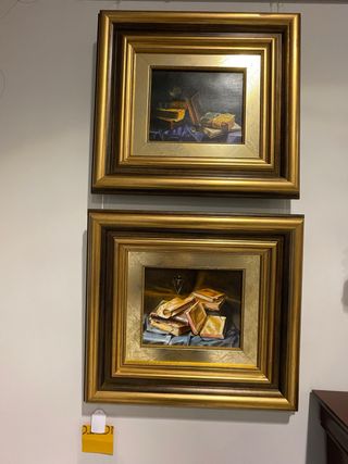 2 Quadri ad Olio Natura Morta Rfcia 2047