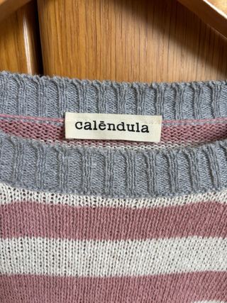 Jersey de rayas rosa y blanco