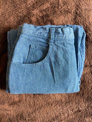 Pantalón rayas azul