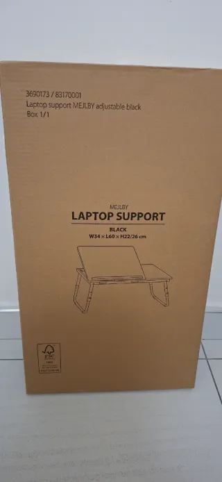 Supporto per laptop MEJLBY regolabile nero