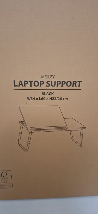 Supporto per laptop MEJLBY regolabile nero