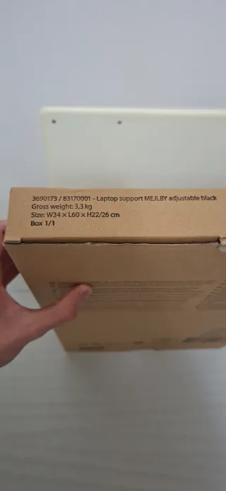 Supporto per laptop MEJLBY regolabile nero