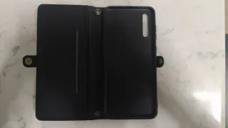 Custodia per Samsung Galaxy A70 in pelle nera