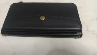 Custodia per Samsung Galaxy A70 in pelle nera