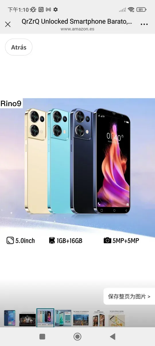 Smartphone QrZrQ Desbloqueado Barato