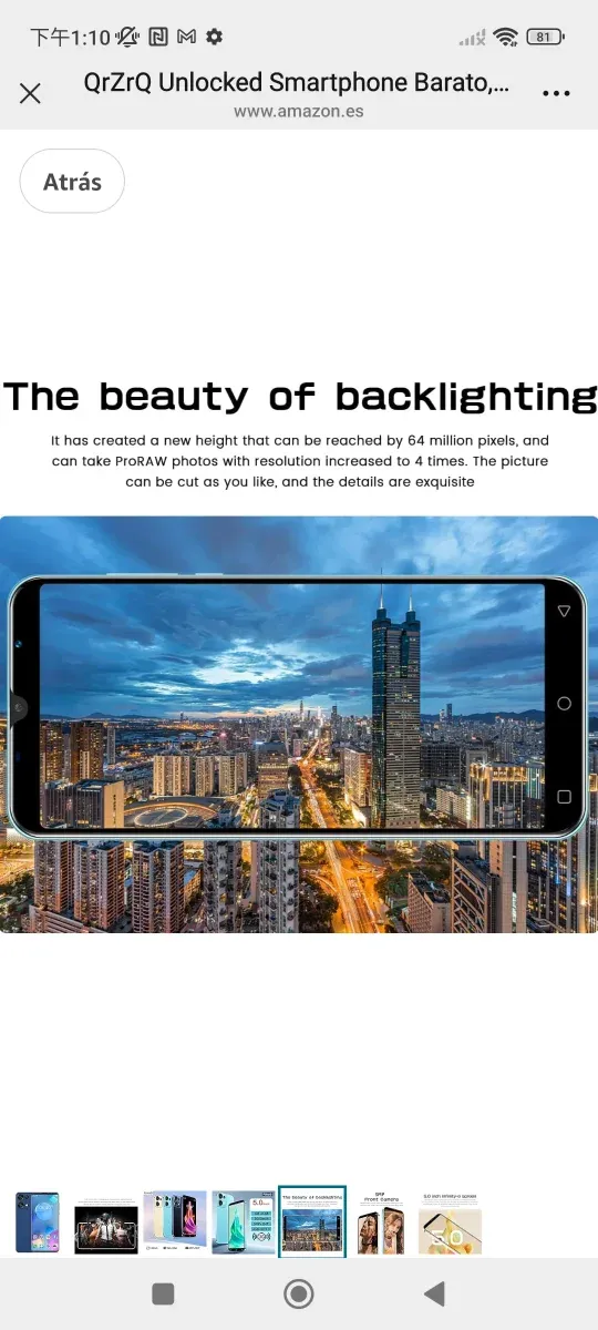 Smartphone QrZrQ Desbloqueado Barato