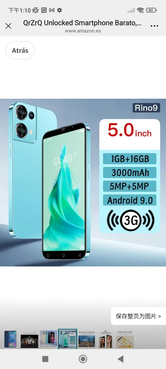 Smartphone QrZrQ Desbloqueado Barato