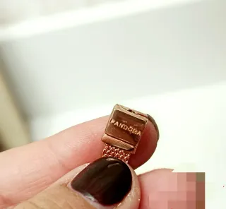 Pulsera Pandora mas Charm 18 cm oro rosa