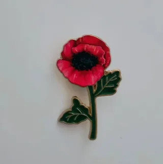 Spilla Pin Papavero Smaltato