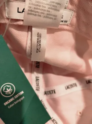 Gorra Rosa Lacoste Nueva a estrenar con etiqueta