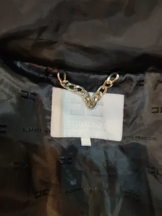 Abrigo Elisabetta Franchi Negro