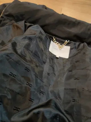 Abrigo Elisabetta Franchi Negro