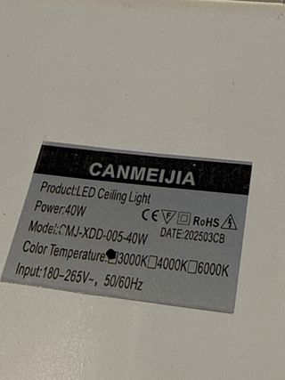 Plafón LED CANMEIJIA 40W Nuevo