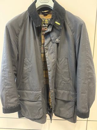 Barbour Giacca Waxata Nera Uomo
