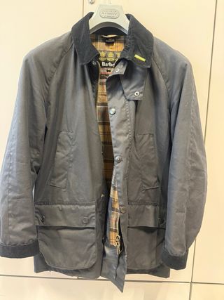 Barbour Giacca Waxata Nera Uomo
