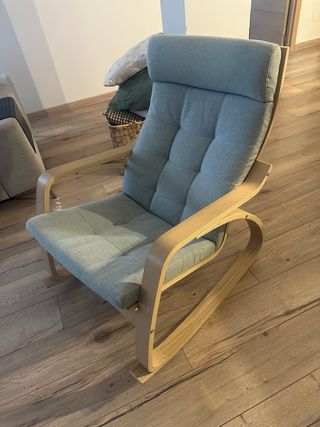 Mecedora Ikea Madera y Tela