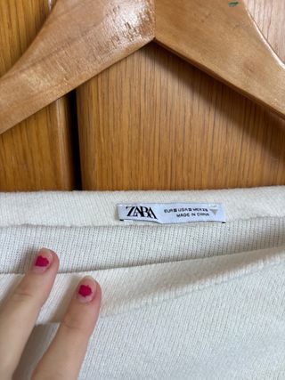 Jersey Zara Blanco Asimétrico